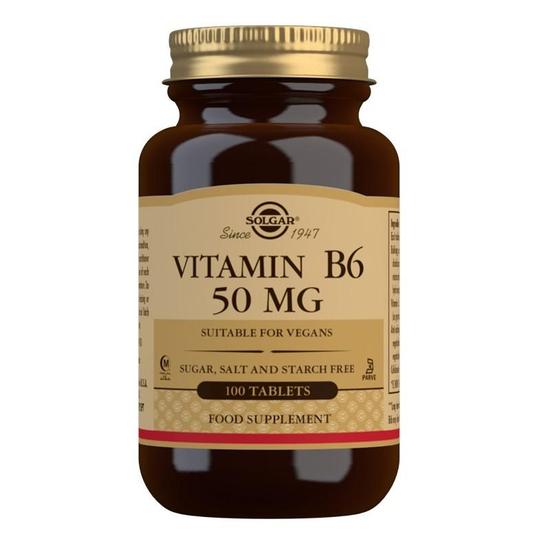 Solgar Vitamins Solgar Vitamin B6 50mg Tablets 100