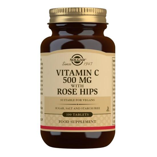 Solgar Vitamins Solgar Vitamin C 500mg With Rose Hips Tablets 100