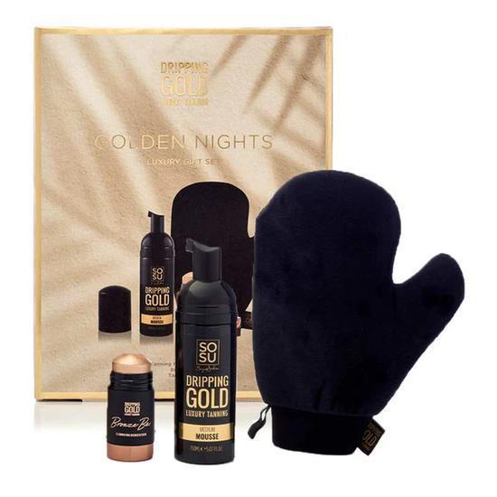 SOSU by SJ Dripping Gold Golden Nights Gift Set Three Piece Tanning Set