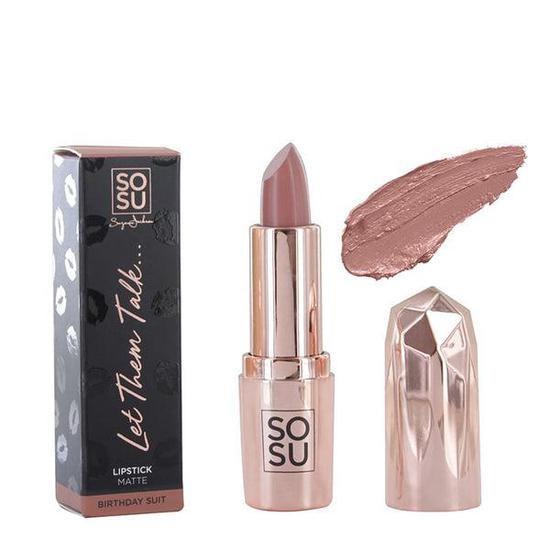 SOSU by SJ Let Them Talk Matte Lipstick Birthday Suit