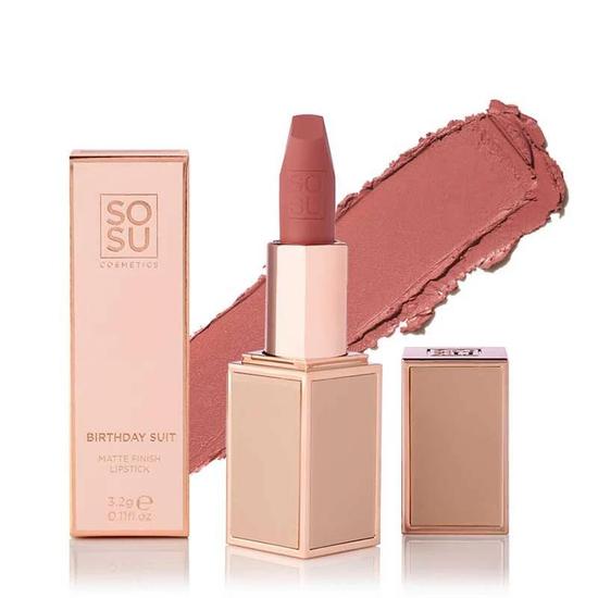 SOSU by SJ Matte Lipstick Birthday Suit