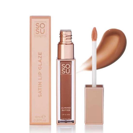SOSU by SJ Satin Lip Glaze Almond Butter
