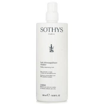 Sothys Vitality Cleansing Milk For Normal To Combination Skin With Grapefruit Extract 500ml