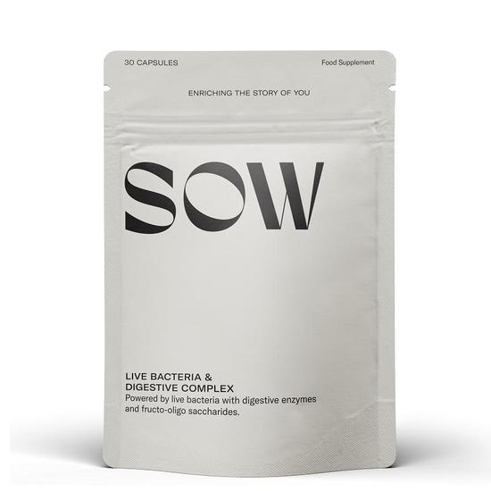 SOW Minerals Live Bacteria & Digestive Complex Capsules