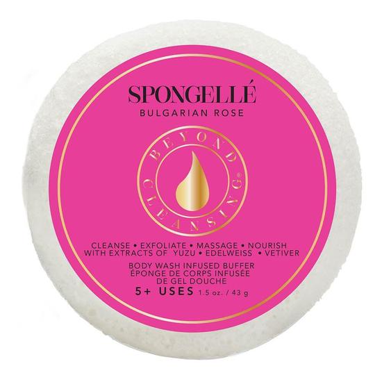 Spongelle Body Wash Infused Buffer Travel-Size: Bulgarian Rose