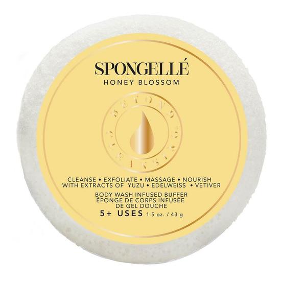 Spongelle Body Wash Infused Buffer Travel-Size: Honey Blossom