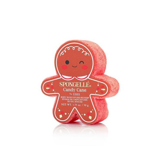 Spongelle Candy Cane Body Wash Infused Buffer