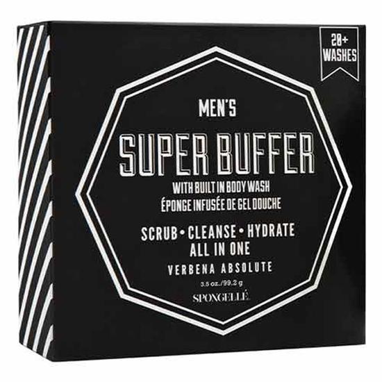 Spongelle Men's Super Body Buffer Verbena Absolute