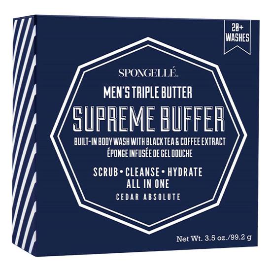 Spongelle Men's Supreme Body Buffer Cedar Absolute