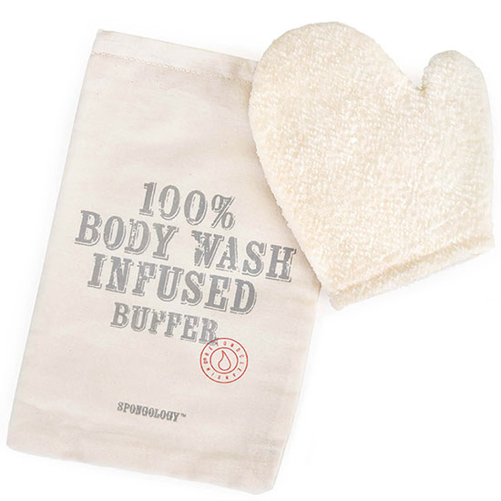 Spongelle Spongology Body Wash Infused Anti-Cellulite Glove Milk & Honey