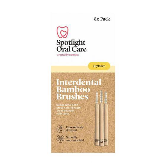 Spotlight Oral Care Interdental Bamboo Brushes 0.7mm (8 pack)