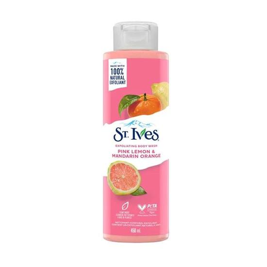 St. Ives Pink Lemon & Mandarin Orange Exfoliating Body Wash 450ml