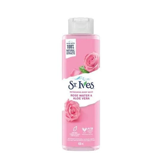 St. Ives Rose Water & Aloe Vera Refreshing Body Wash 450ml