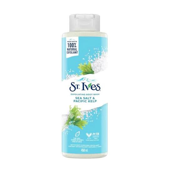 St. Ives Sea Salt & Pacific Kelp Exfoliating Body Wash 450ml