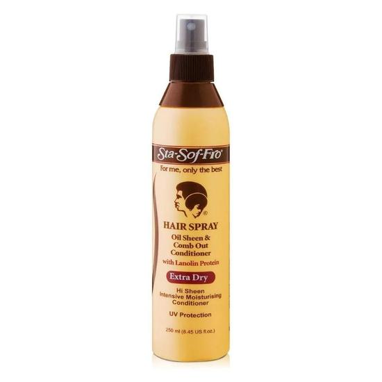 Sta-Sof-Fro Oil Sheen & Comb-Out Conditioner Hairspray Extra Dry 250ml