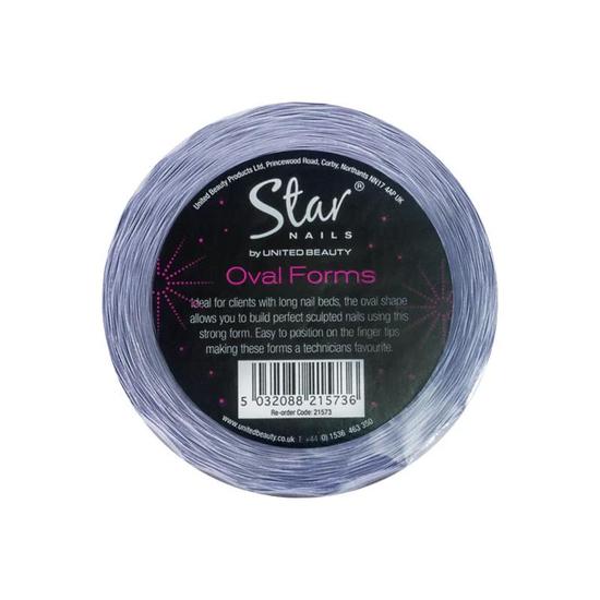 Star Nails Acrylic Forms Medium 500pk