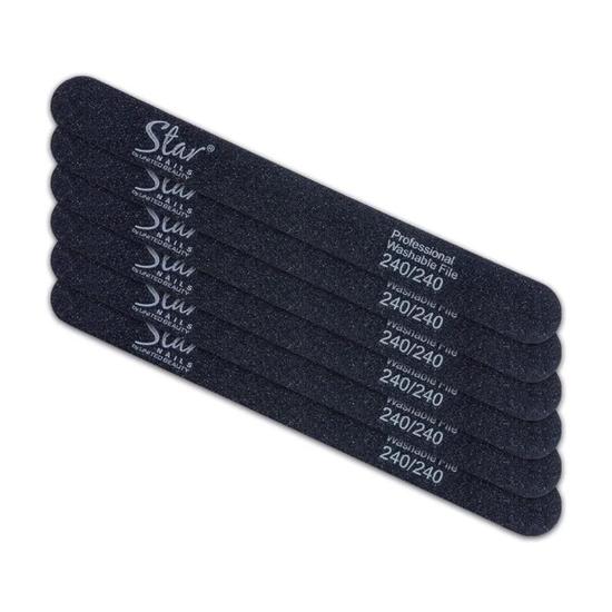 Star Nails Black Foam File 240/240 6pk