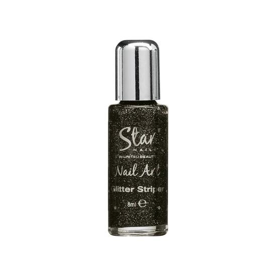 Star Nails Glitter Striper Jet