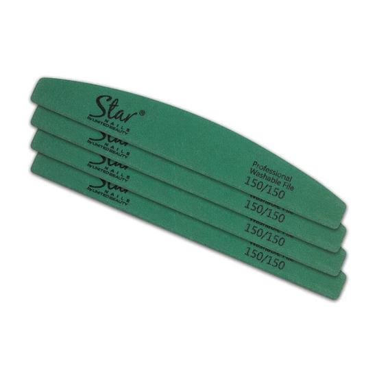 Star Nails Half Moon File 150/150 4pk