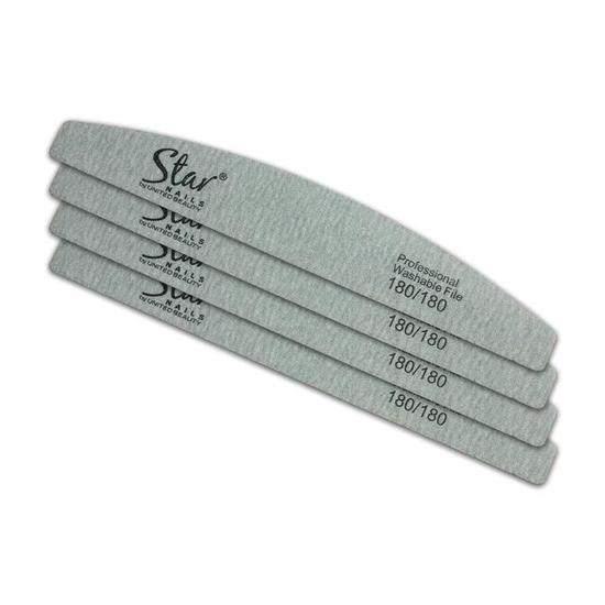 Star Nails Half Moon File 180/180 4pk
