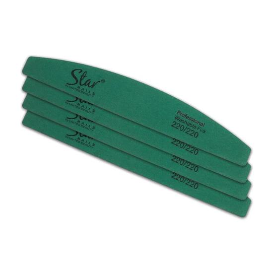 Star Nails Half Moon File 220/220 4pk