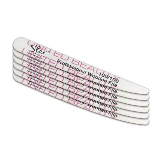 Star Nails Tapered File 100/100 6pk
