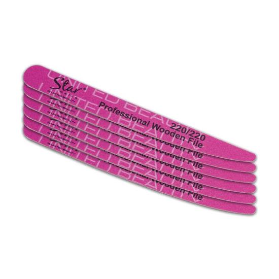 Star Nails Tapered File 220/220 6pk