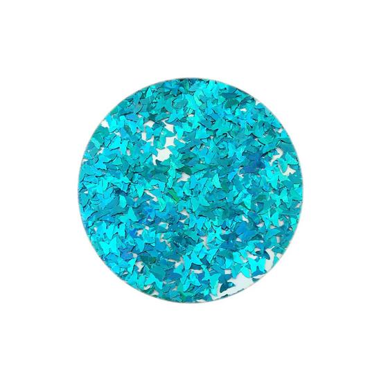 Stargazer Shapes Face Glitter Shaker Blue Butterfly