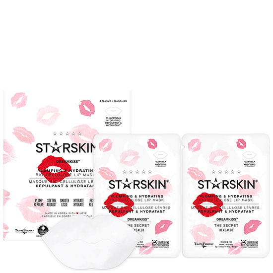 STARSKIN DREAMKISS Plumping & Hydrating Bio Cellulose Lip Mask 2 Masks