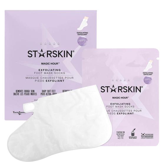 STARSKIN Magic Hour Exfoliating Double-Layer Foot Mask Socks