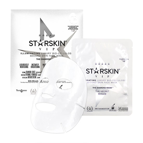 STARSKIN The Diamond Mask VIP Illuminating Coconut Bio-Cellulose Second Skin Face Mask