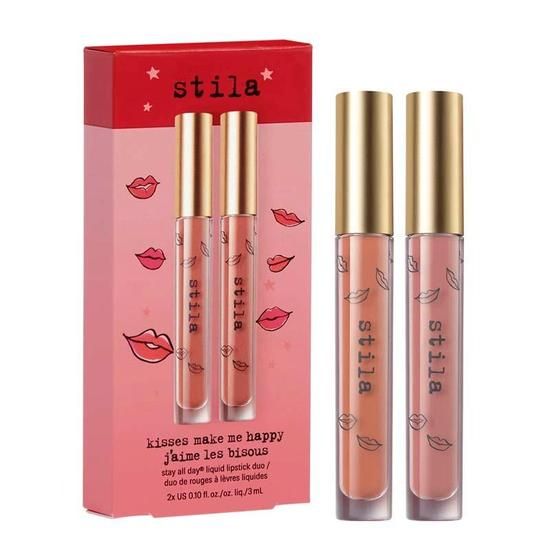 Stila Kisses Make Me Happy Stay All Day Liquid Lipstick Duo