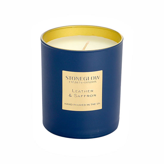 Stoneglow Leather & Saffron Tumbler Candle