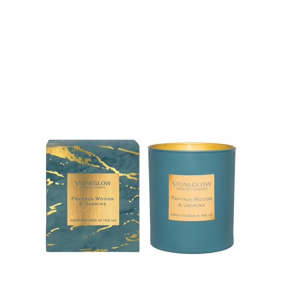Stoneglow Papyrus Woods & Jasmine Tumbler Candle