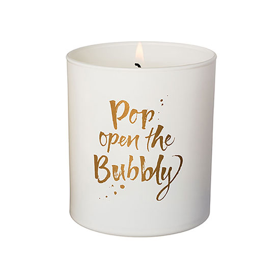 Stoneglow Pop Open The Bubbly Tumbler Candle