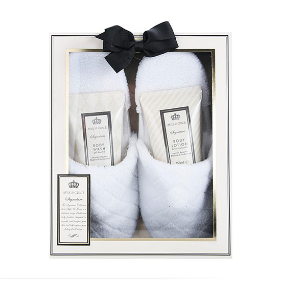 Style & Grace Signature Luxury Slipper Gift Set
