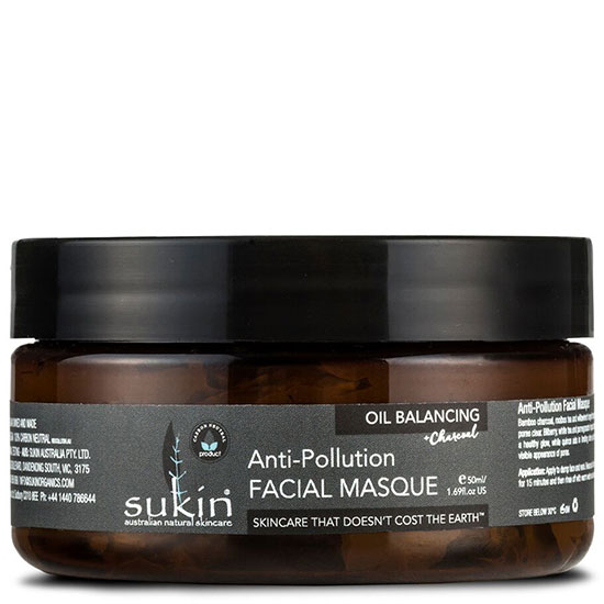 Sukin Oil Balancing + Charcoal Anti-Pollution Facial Masque