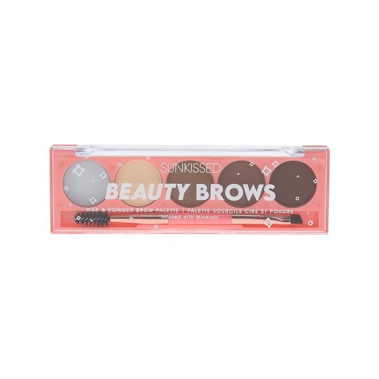 Sunkissed Beauty Brows Palette 0.5g Brow Wax + Brow Powder 4 x 1g