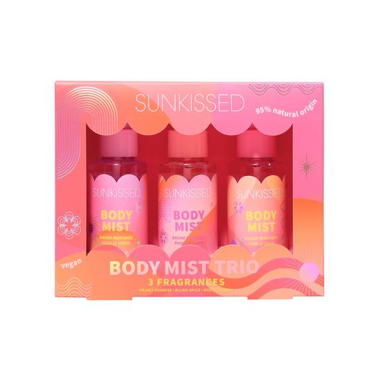 Sunkissed Body Mist Trio Gift Set 100ml Velvet Sunrise + 100ml Blush Spice + 100ml Mystic Bloom