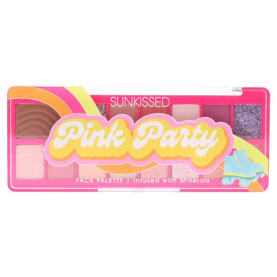 Sunkissed Pink Party Face Palette 1.7g Bronzer + 1.7g Blusher + 8.4g Eyeshadow