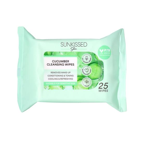 Sunkissed Skin Cucumber Cleansing Wipes 25 Pieces