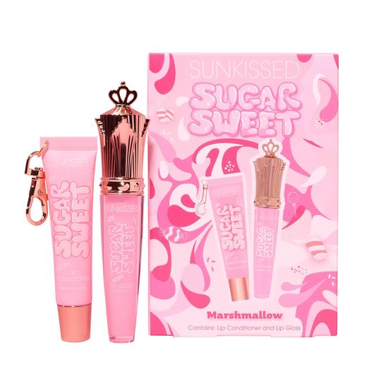 Sunkissed Sugar Sweet Marshmallow Gift Set 16ml Lip Conditioner + 8ml Lip Gloss