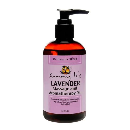 Sunny Isle Lavender Massage & Aromatherapy Oil 8oz