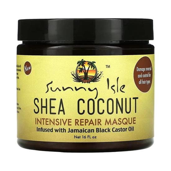 Sunny Isle Shea Coconut Intensive Repair Masque Infused With Jamaican Black Castor Oil 16oz