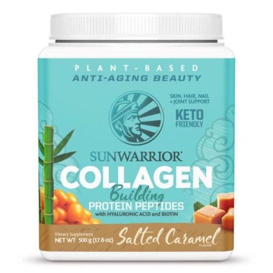 SunWarrior Collagen Building Protein Peptides Salted Caramel 500g