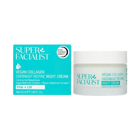 Super Facialist Vegan Collagen Overnight Resync Night Cream 50ml