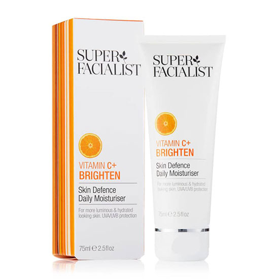 Super Facialist Vitamin C + Brighten Skin Defence Daily Moisturiser 75ml