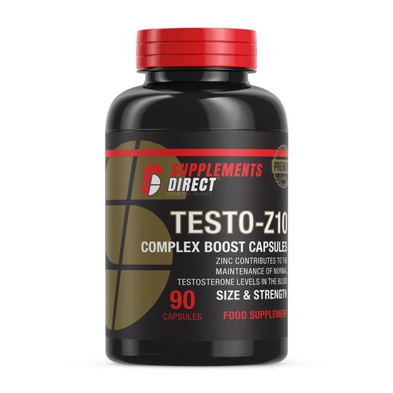 Supplements Direct Testo-Z10 Complex Boost Capsules Gym Muscle Growth 90 Capsules