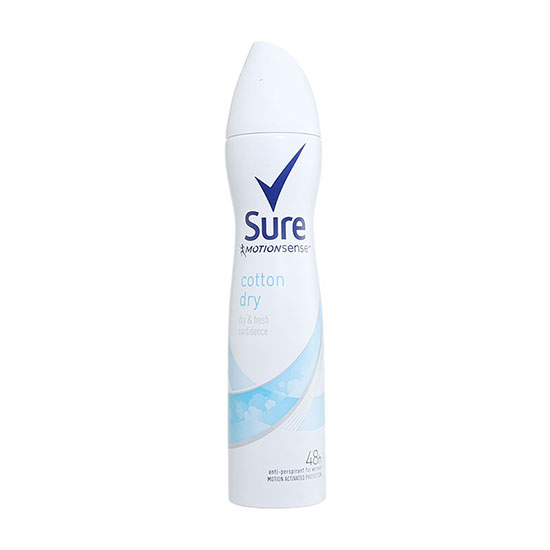 Sure Women Cotton Dry Anti-Perspirant Spray 250ml