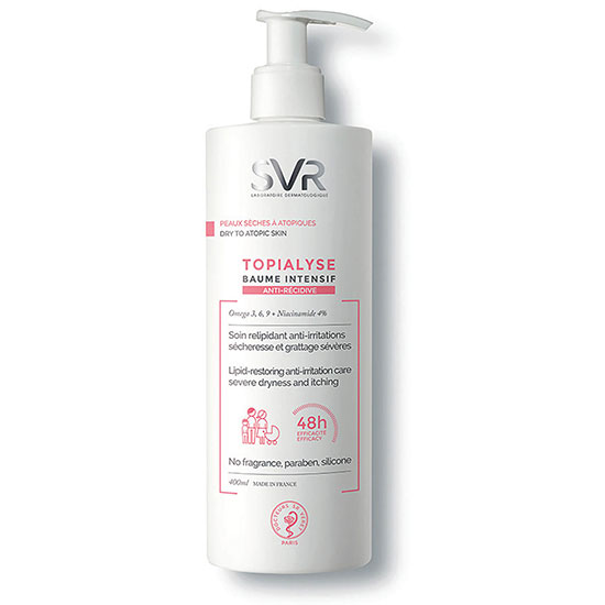 SVR Topialyse Intensively Nourishing Face + Body Balm For Extremely, Sensitive, Inflamed + Eczema Prone Skin Of All Ages 400ml
